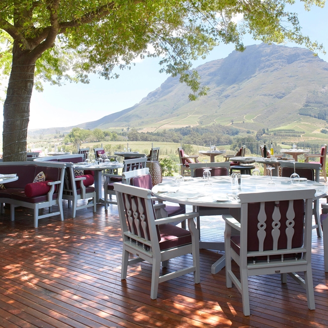 View from Delaire Graff Estate, Winelands, South Africa