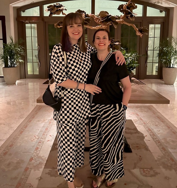 Emma Powell with her partner