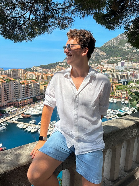 Hunter France Travel Partner posing in Monaco