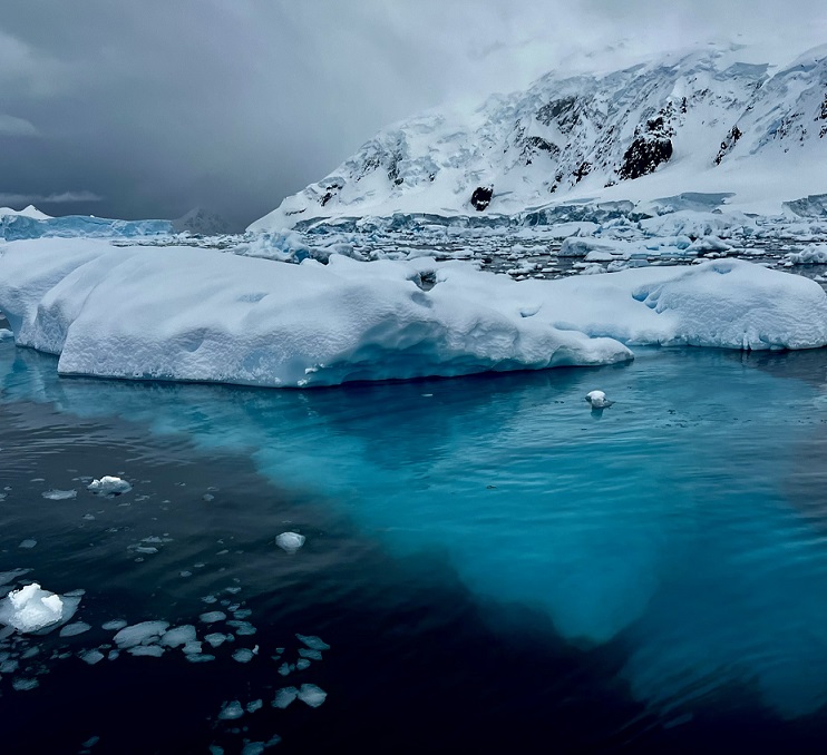 	Iceberg below waters surface