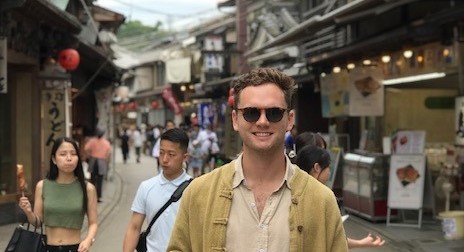 Corey, a Scott Dunn travel executive smiling at the camera