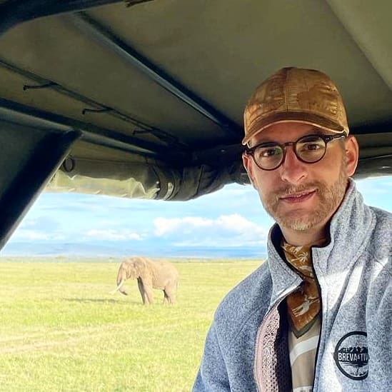 Silvio Vettorello travelling on a safari