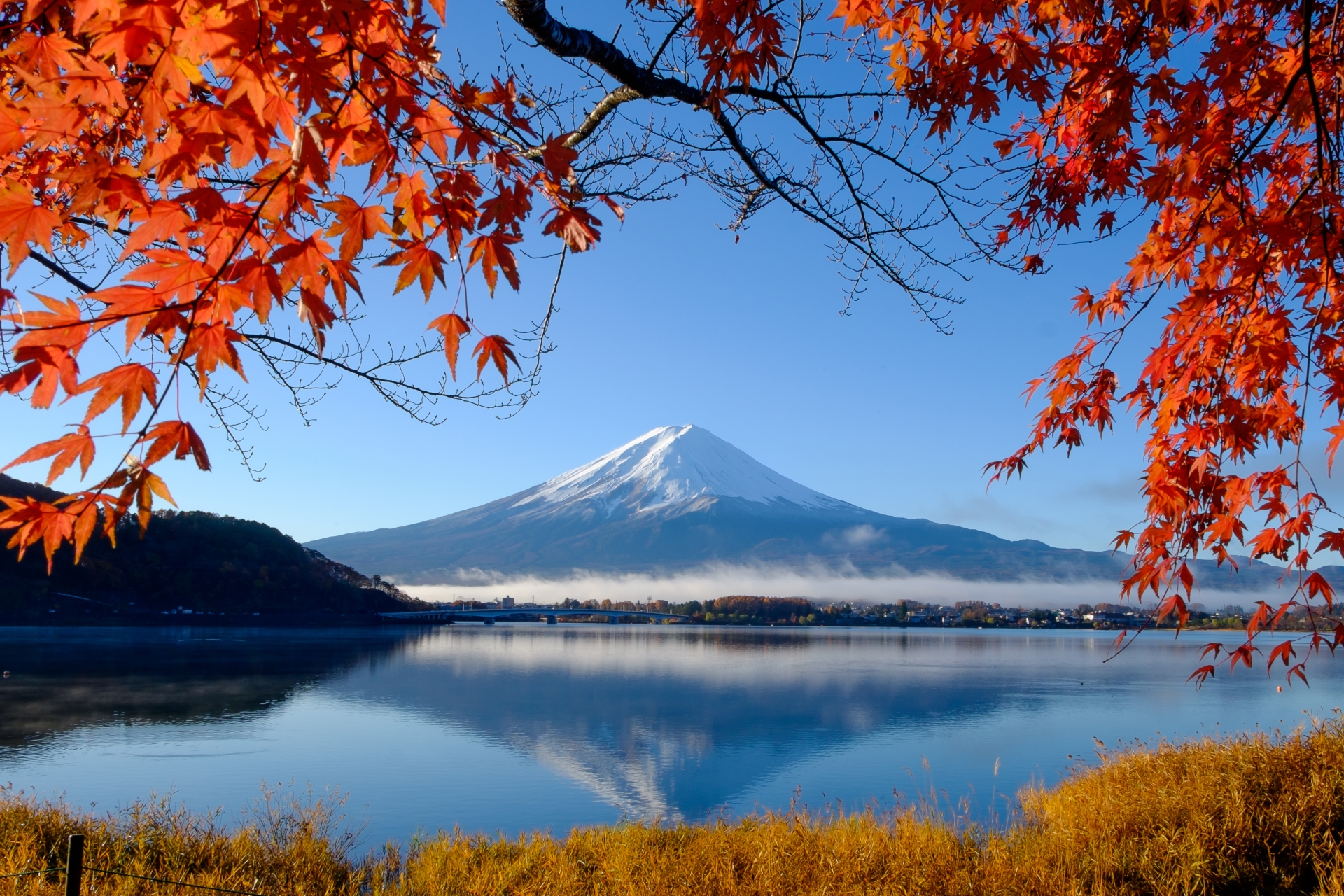 View of Mount Fuji in Japan