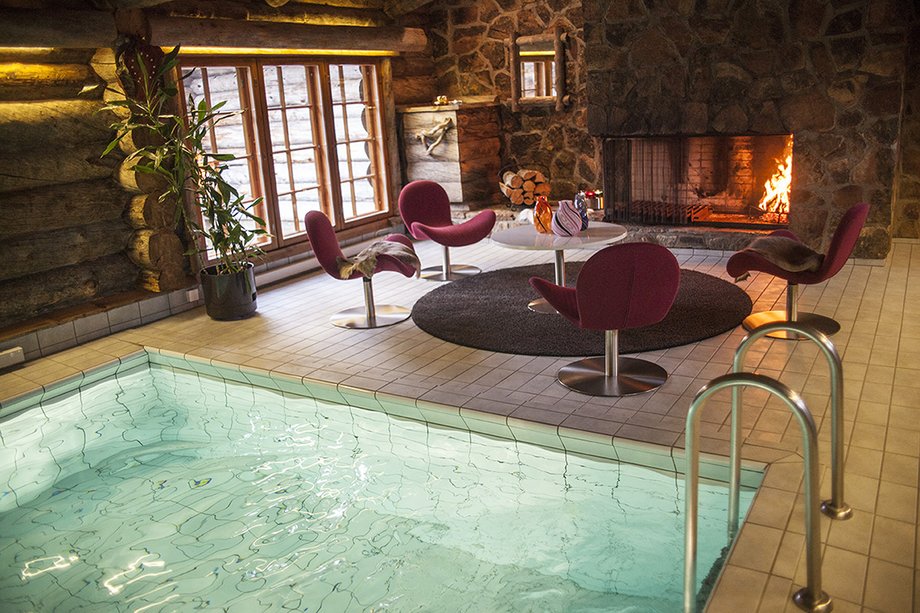 Pool area - Javri Lodge