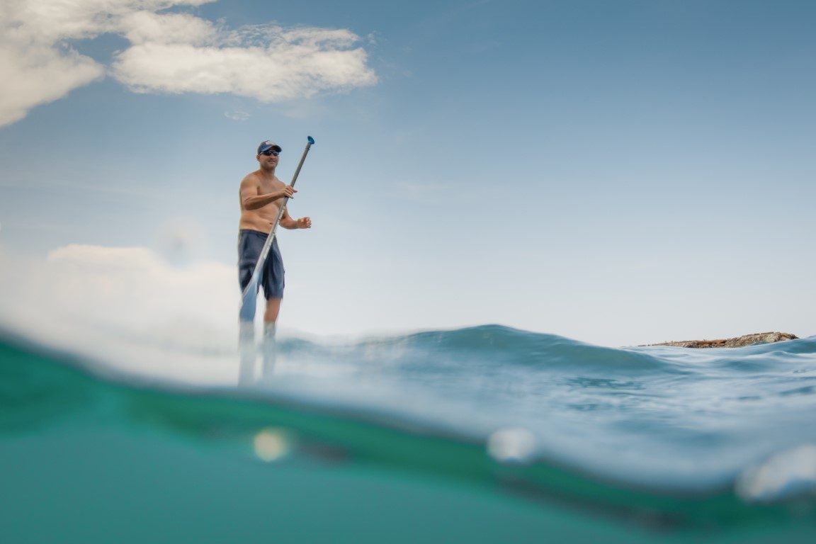 SUP boarding at Nihiwatu