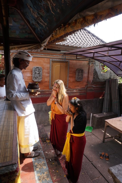Alex during a Hindu ceremony