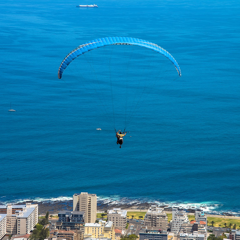 Paragliding over Cape Town