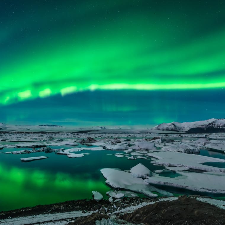 The northern lights in Iceland