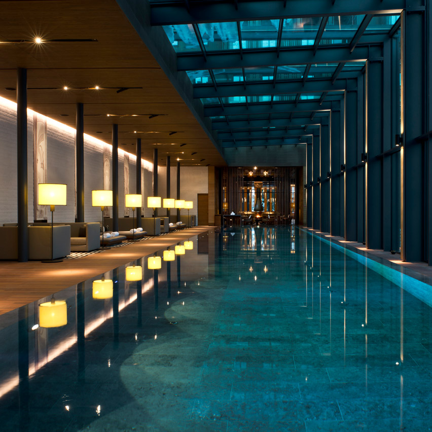 Spa pool, Chedi Andermatt