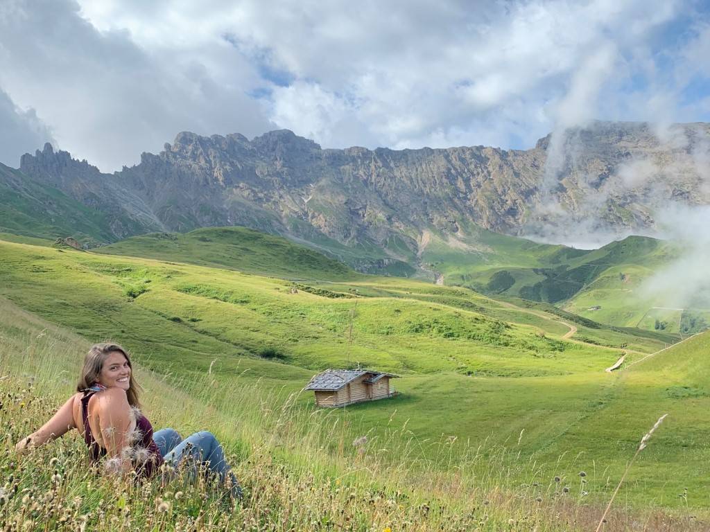 Julie Durso, Scott Dunn Travel Specialist, in the Dolomites