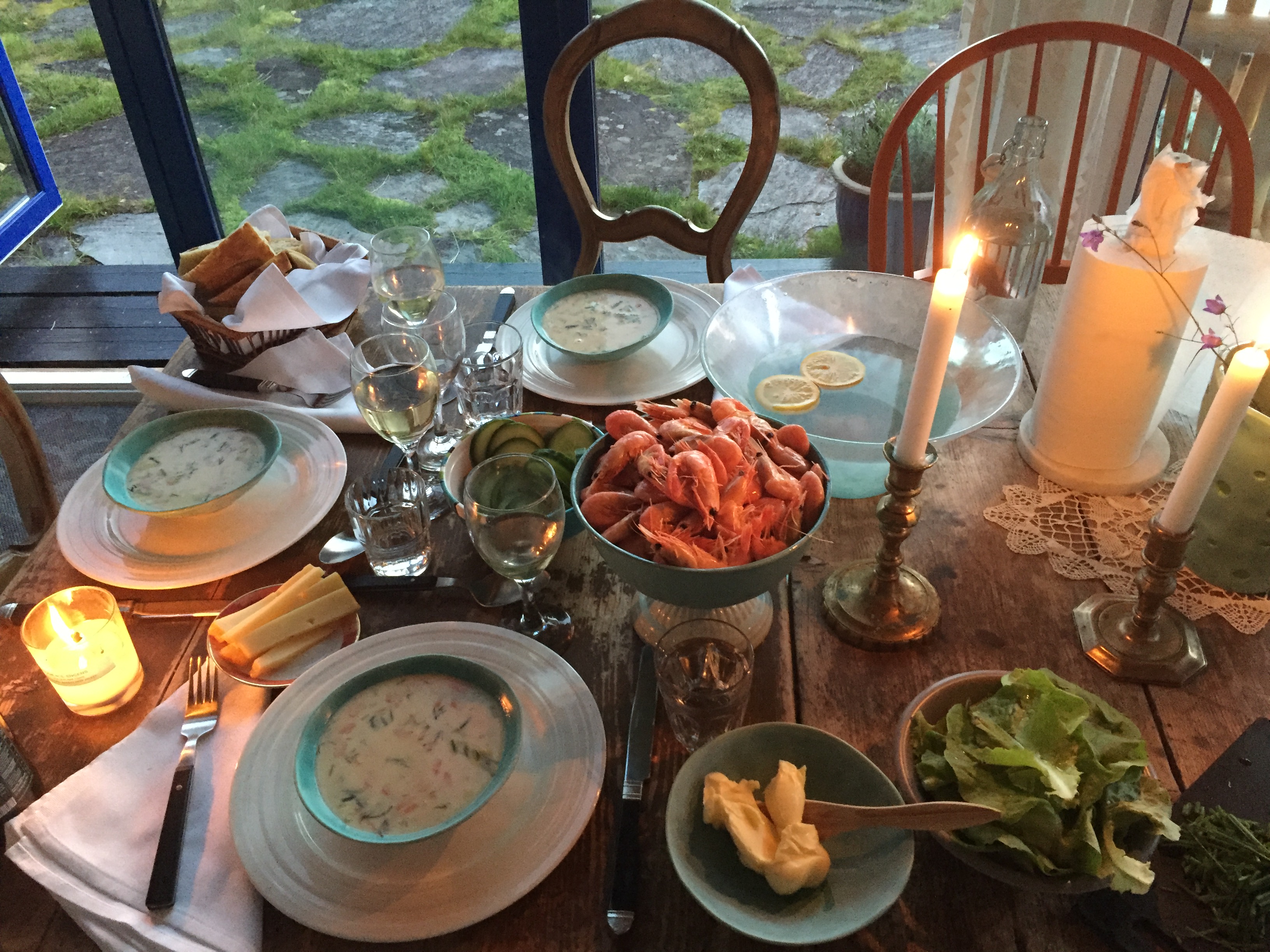 Fresh and indulging food