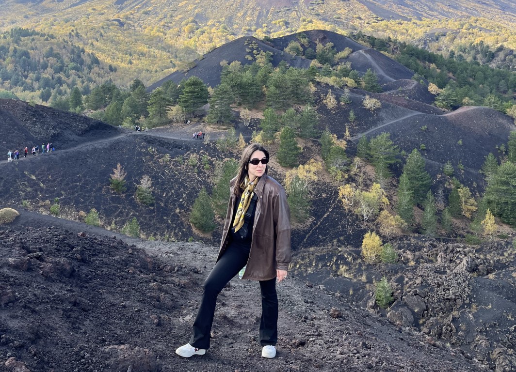 Livia Angelini, Scott Dunn Travel Specialist, on Mount Etna, Italy