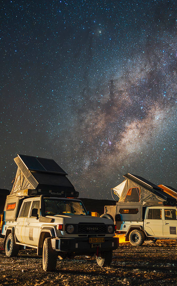 Glamping under the Milky Way, Tour de Force, Namibia