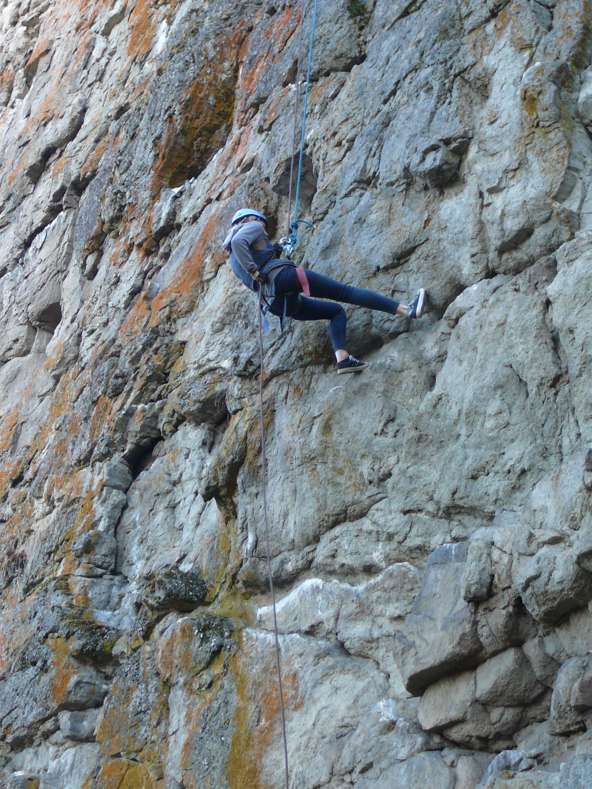 Kerri abseiling