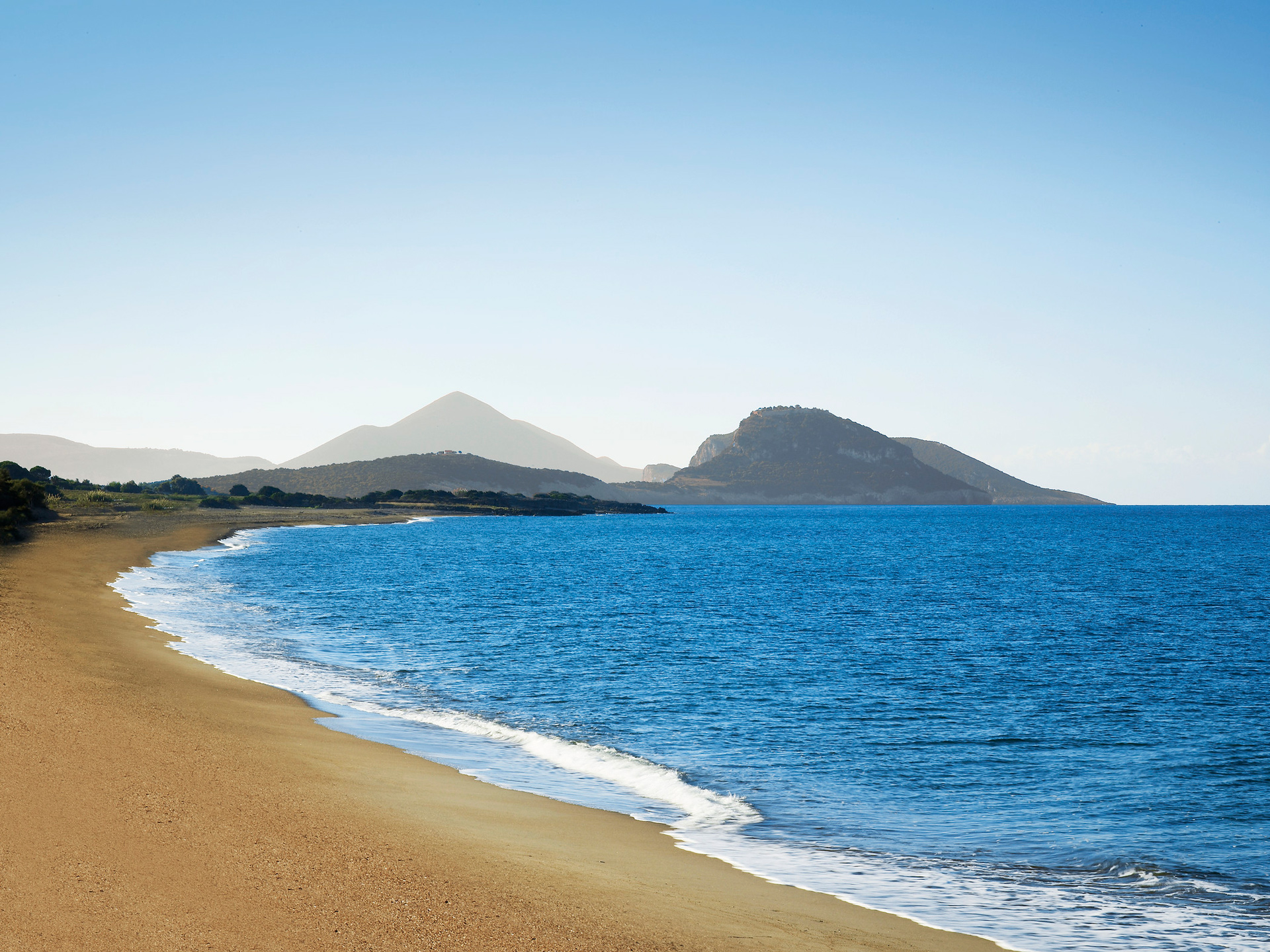 The resort beach