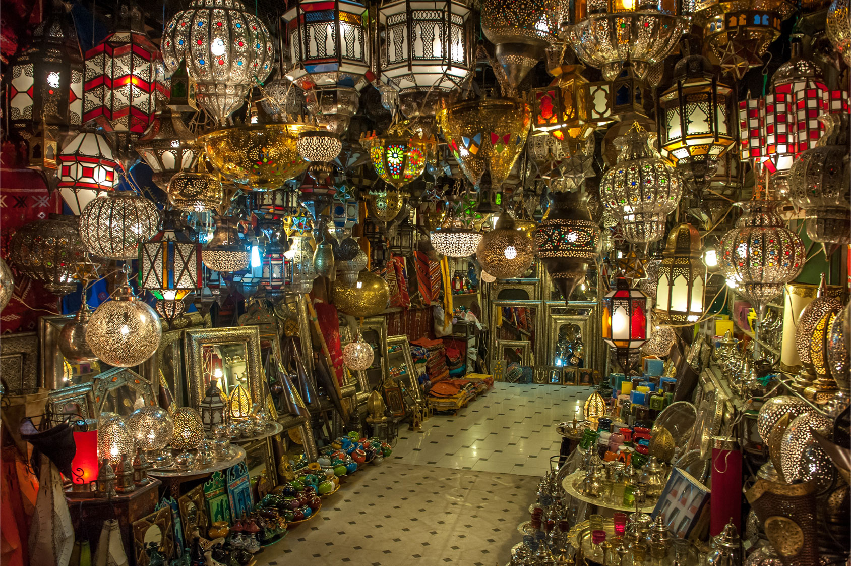 Lamp store in the souk