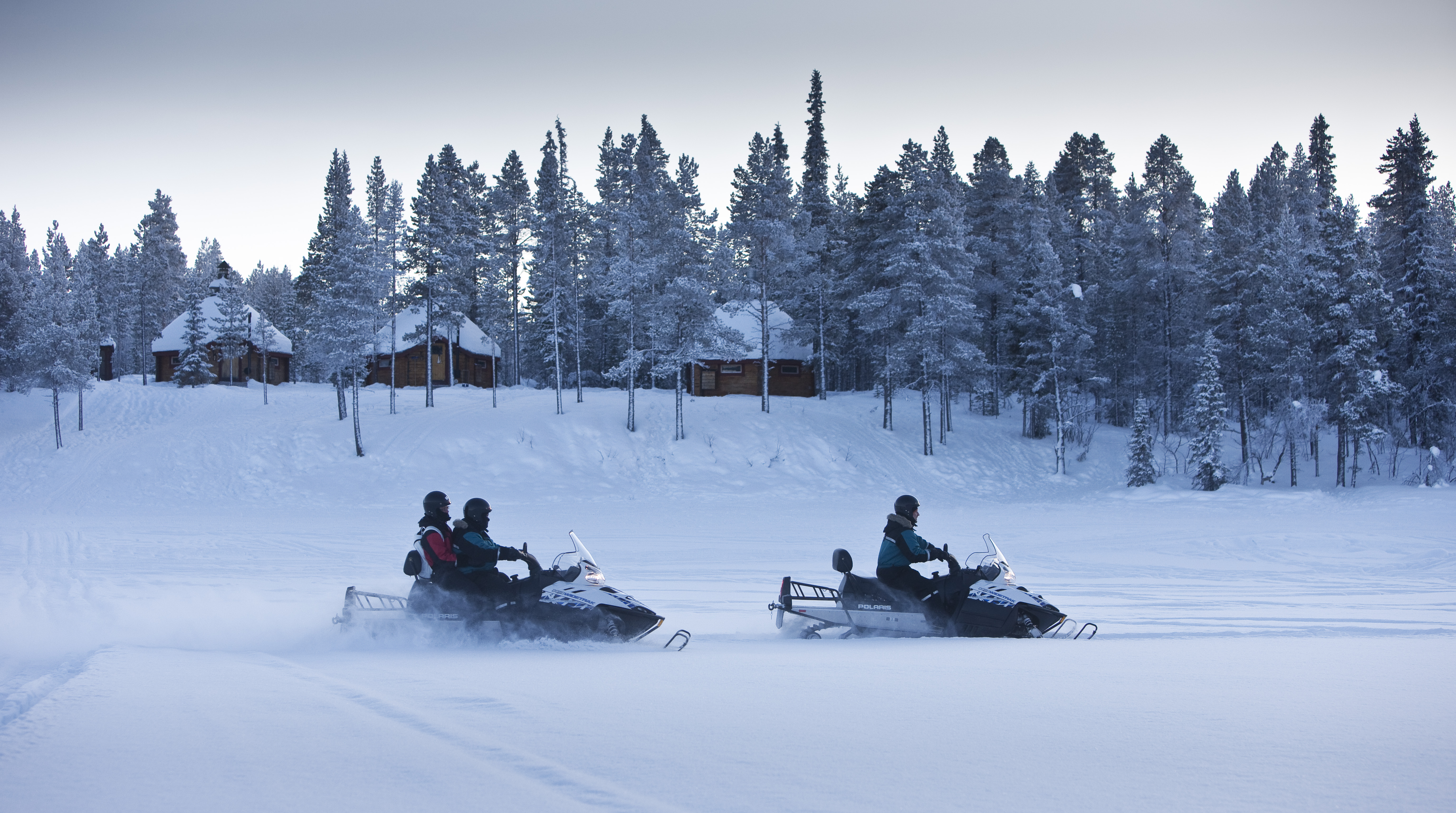 Snowmobiling in Swedish Lapland